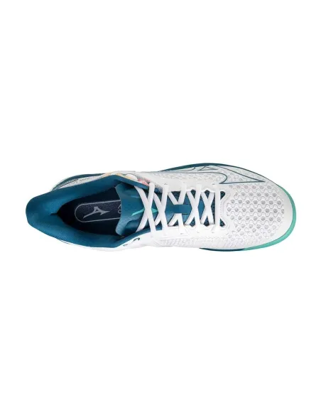 Mizuno Wave Exceed Tour 5 Clay Court Blanco Azul 61Gc2274 30 |MIZUNO |Zapatillas pádel MIZUNO