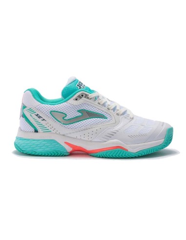 Joma Set 21 Clay Branco Verde Mulher Tselw2115P |JOMA |Sapatilhas de padel Joma