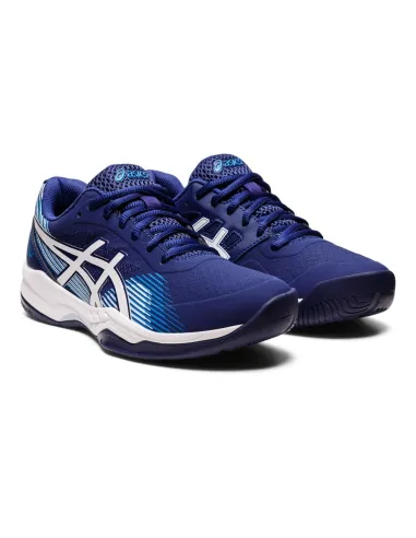 Asics Gelgame 8 Azul Branco Mulher 1042A152 403 |ASICS |Sapatilhas de padel ASICS