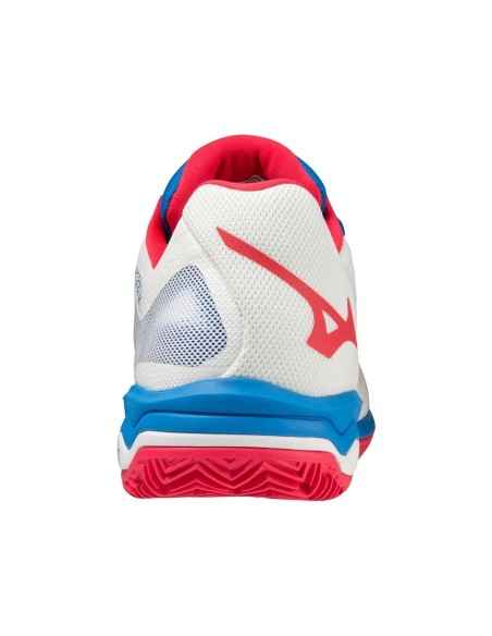 Mizuno Wave Exceed Light Padel Branco Vermelho 61Gb2222 25 |MIZUNO |Sapatilhas de padel MIZUNO