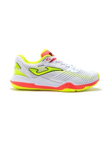 Joma Point 21 Clay White Fluorescent Orange Tpoinw2102P |JOMA |Joma padel shoes