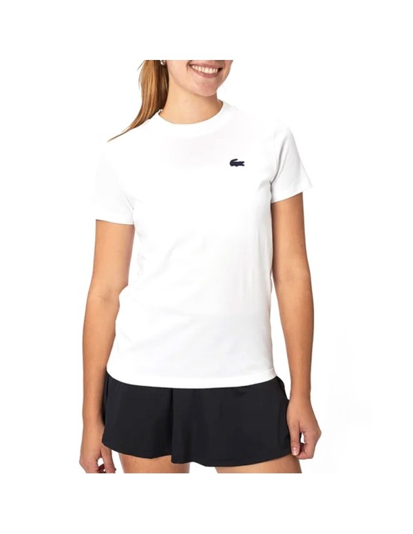 T-shirt Lacoste Tf9246 001 Femme Blanc |LACOSTE |Ropa de pádel LACOSTE
