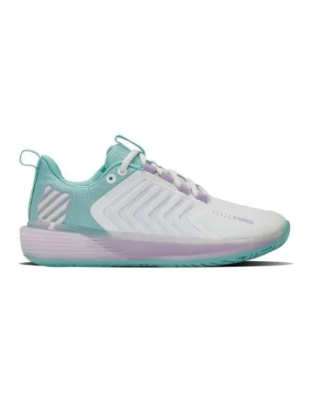 Kswiss Ultrashot 3 Bianco Blu Donna 96988190 |K SWISS |Scarpe da padel K-Swiss