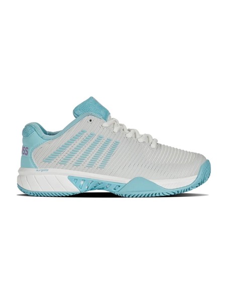 Kswiss Hypercourt Express 2 Hb Femme Blanc Bleu 96614190 |K SWISS |Chaussures de padel K-Swiss
