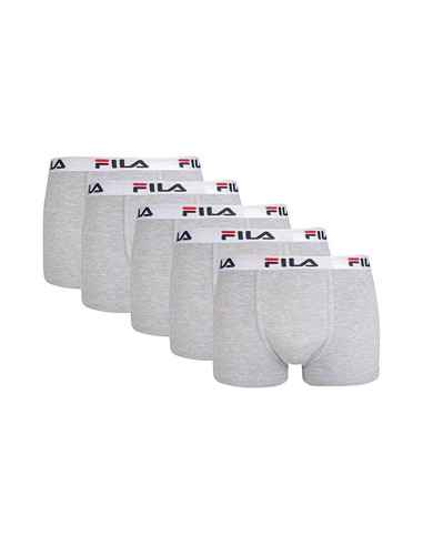 Pack 5 Boxer Fila Fu5016/5 400 Cinza |FILA |Roupa de padel