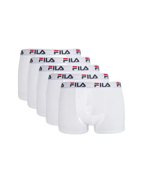 Pack 5 Boxers Fila Fu5016/5 300 Blanc |FILA |Vêtements de padel