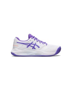 Asics Gel-Challenger 13 Clay Branco E Roxo Mulher 1042A165-104 |ASICS |Sapatilhas de padel ASICS