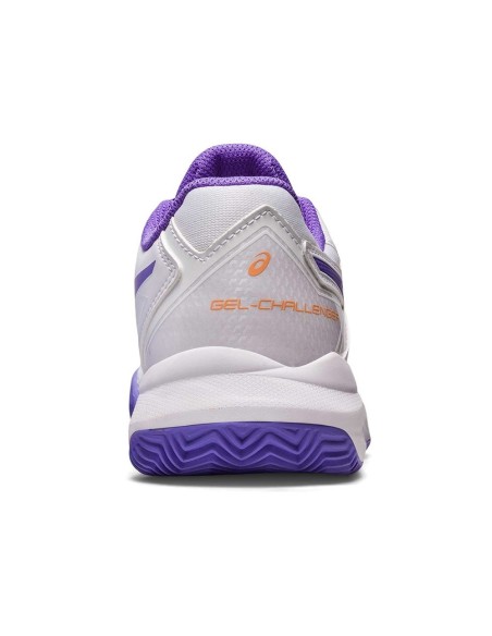 Asics Gel-Challenger 13 Clay Branco E Roxo Mulher 1042A165-104 |ASICS |Sapatilhas de padel ASICS