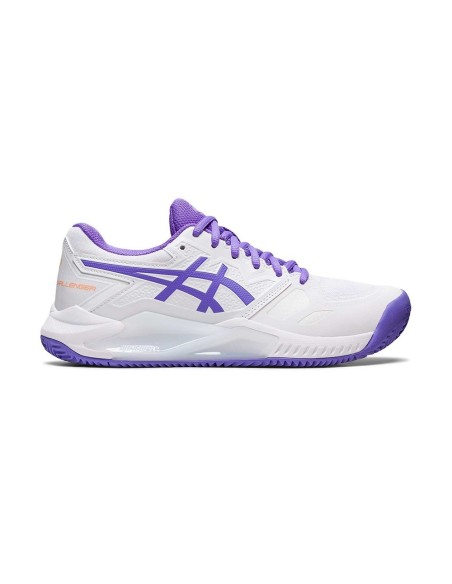 Asics Gel-Challenger 13 Clay Bianco E Viola Donna 1042A165-104 |ASICS |Scarpe da padel ASICS