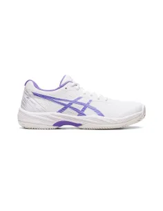 Asics Gel-Game 9 Clay/Oc Branco Roxo Mulher 1042A217-101 |ASICS |Sapatilhas de padel ASICS