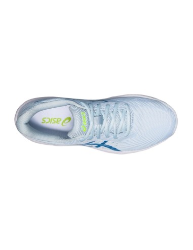 Asics Gel-Game 9 Azul Claro Branco Mulher 1042A211-400 |ASICS |Sapatilhas de padel ASICS