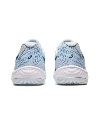 Asics Gel-Game 9 Azul Claro Branco Mulher 1042A211-400 |ASICS |Sapatilhas de padel ASICS