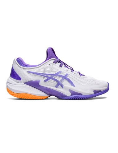 Asics Court Ff 3 Clay 1042A221-101 White Purple Women |ASICS |ASICS padel shoes