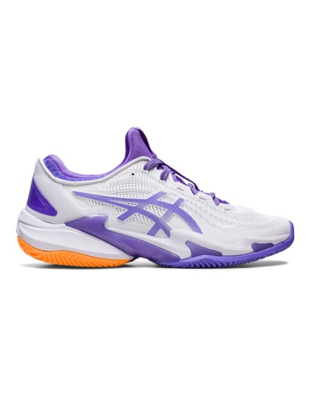 Asics Court Ff 3 Clay 1042A221-101 White Purple Women |ASICS |ASICS padel shoes