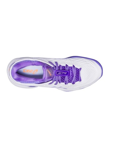 Asics Court Ff 3 Clay 1042A221-101 Blanc Violet Femme |ASICS |Chaussures de padel ASICS