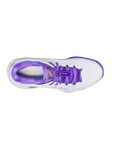 Asics Court Ff 3 Clay 1042A221-101 White Purple Women |ASICS |ASICS padel shoes