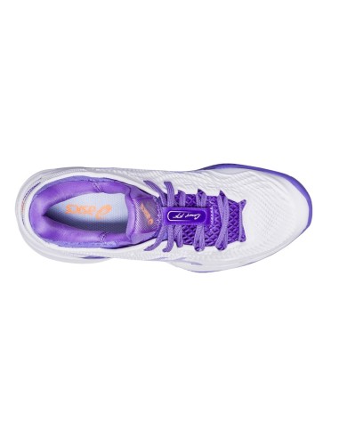 Asics Court Ff 3 Clay 1042A221-101 Bianco Viola Donna |ASICS |Scarpe da padel ASICS