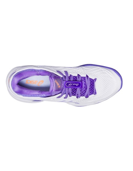 Asics Court Ff 3 Clay 1042A221-101 Blanc Violet Femme |ASICS |Chaussures de padel ASICS