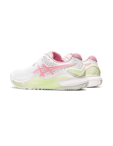 Asics Gel-Resolution 9 Branco Mulher 1042A245-100 |ASICS |Sapatilhas de padel ASICS