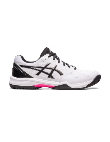 Asics Gel-Dedicate 7 Clay Branco Preto 1041A224 104 |ASICS |Sapatilhas de padel ASICS