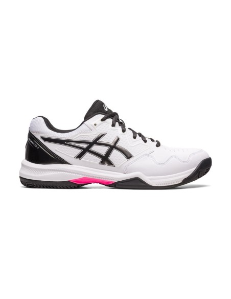 Asics Gel-Dedicate 7 Clay Branco Preto 1041A224 104 |ASICS |Sapatilhas de padel ASICS