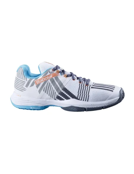 Babolat Sensa Blanco Gris Mujer 31S23757 1085 |BABOLAT |Zapatillas pádel BABOLAT Babolat Sensa Blanco Gris Mujer 31S23757 1085 |BABOLAT |Zapatillas pádel BABOLAT