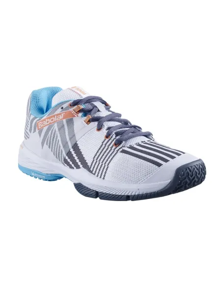 Babolat Sensa Blanco Gris Mujer 31S23757 1085 |BABOLAT |Zapatillas pádel BABOLAT Babolat Sensa Blanco Gris Mujer 31S23757 1085 |BABOLAT |Zapatillas pádel BABOLAT