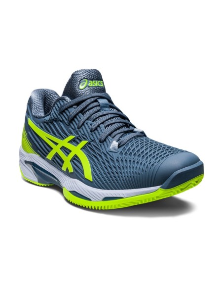 Asics Solution Speed Ff 2 Clay Bleu Vert 1041A187 402 |ASICS |Chaussures de padel ASICS