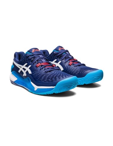 Asics Gel-Resolution 9 Padel Azul Índigo 1041A334 400 |ASICS |Zapatillas pádel ASICS
