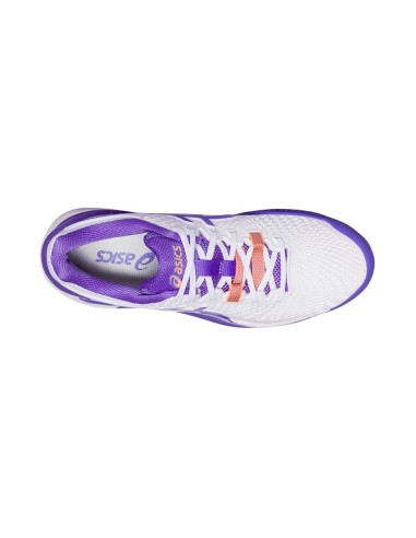 Asics Gel Resolution 9 Clay White Purple Women 1042A224-101 |ASICS |ASICS padel shoes