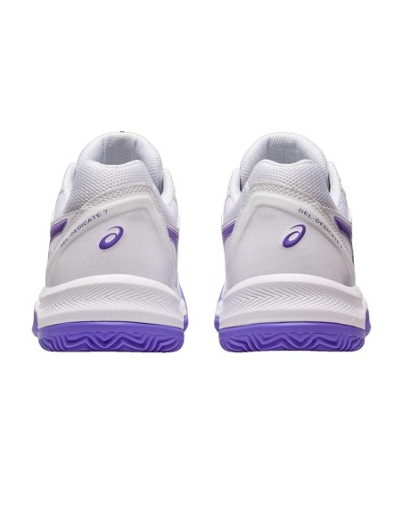 Asics Gel-Dedicate 7 Clay White Purple Women 1042A168-104 |ASICS |ASICS padel shoes