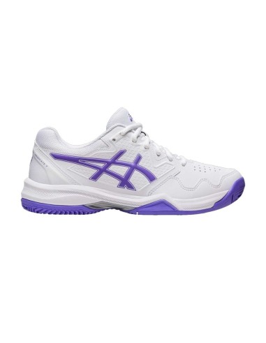 Asics Gel-Dedicate 7 Clay Blanco Morado Mujer 1042A168-104 |ASICS |Zapatillas pádel ASICS