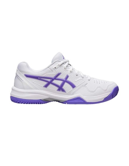 Asics Gel-Dedicate 7 Clay Branco Roxo Mulher 1042A168-104 |ASICS |Sapatilhas de padel ASICS