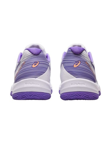 Asics Solution Swift Ff Branco Roxo 1042A197-105 Mulher |ASICS |Sapatilhas de padel ASICS