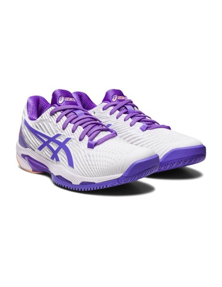 Asics Solution Speed Ff 2 Branco Roxo Mulher 1042A136-104 |ASICS |Sapatilhas de padel ASICS Asics Solution Speed Ff 2 Branco Roxo Mulher 1042A136-104 |ASICS |Sapatilhas de padel ASICS