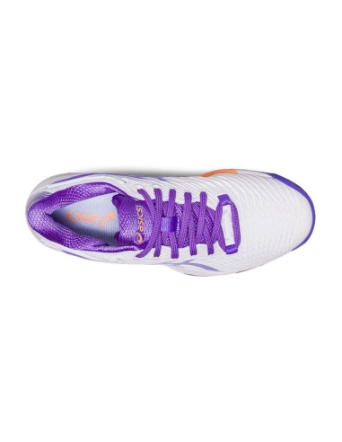 Asics Solution Speed Ff 2 Branco Roxo Mulher 1042A136-104 |ASICS |Sapatilhas de padel ASICS