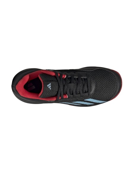 Adidas Courtflash K Nero Rosso Junior Hp9717 |ADIDAS |Scarpe da padel ADIDAS