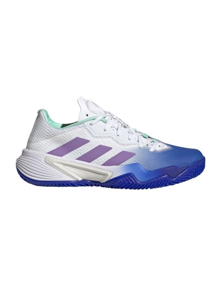 Adidas Barricade Clay Blanc Bleu Femme Hq8428 |ADIDAS |Chaussures de padel ADIDAS Adidas Barricade Clay Blanc Bleu Femme Hq8428 |ADIDAS |Chaussures de padel ADIDAS