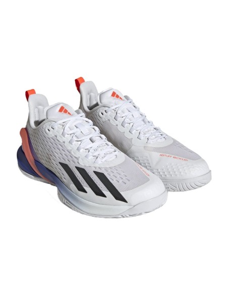 Adidas Adizero Cybersonic Bianco Blu Gy9634 |ADIDAS |Scarpe da padel ADIDAS