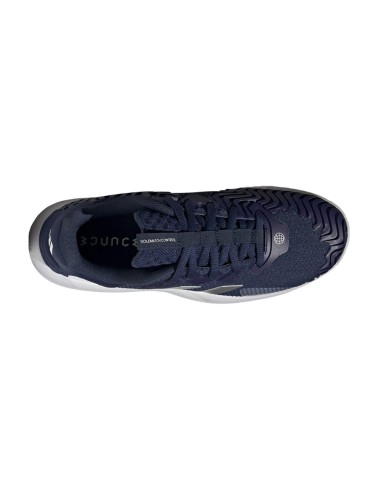Adidas Solematch Contrôle Bleu Marine Blanc Hq8440 |ADIDAS |Chaussures de padel ADIDAS