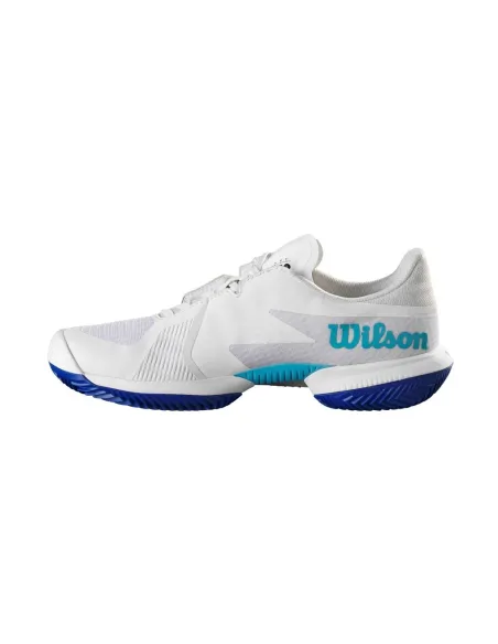 Wilson Kaos Swift 1.5 Clay White Blue Wrs331060 |WILSON |WILSON padel shoes Wilson Kaos Swift 1.5 Clay White Blue Wrs331060 |WILSON |WILSON padel shoes