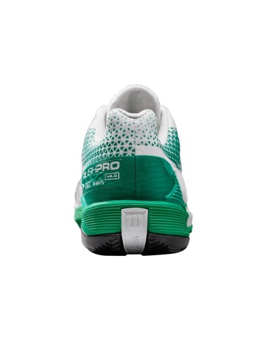 Wilson Rush Pro 4.0 Clay Branco Verde Wrs330730 |WILSON |Sapatilhas de padel WILSON