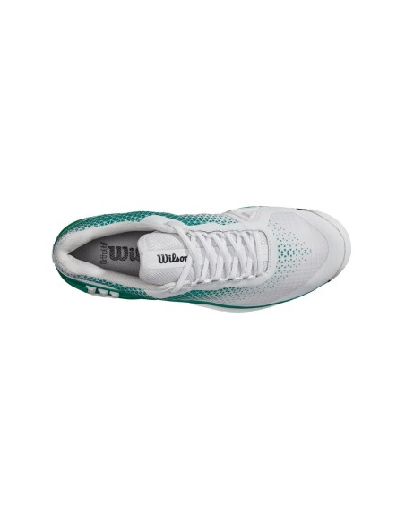 Wilson Rush Pro 4.0 Clay Blanc Vert Wrs330730 |WILSON |Chaussures de padel WILSON