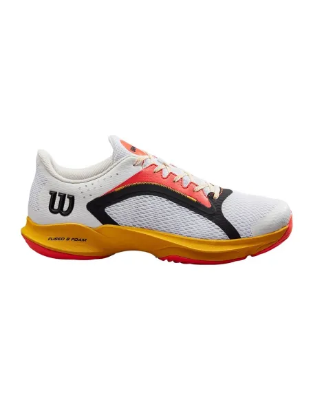 Wilson Hurakn 2.0 Branco Laranja Wrs330520 |WILSON |Sapatilhas de padel WILSON
