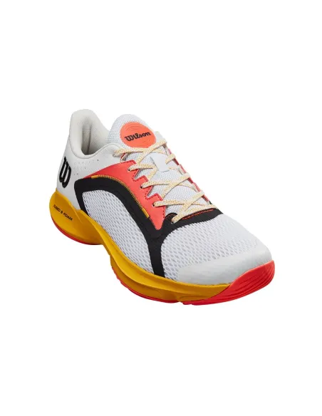 Wilson Hurakn 2.0 Branco Laranja Wrs330520 |WILSON |Sapatilhas de padel WILSON
