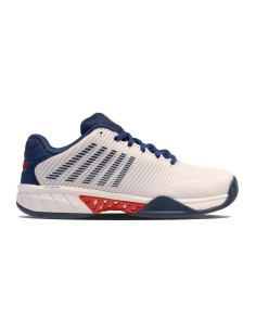 Kswiss Hypercourt Express 2 Branco Azul Marinho 6613146 |K SWISS |Sapatilhas de padel K-Swiss