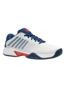 Kswiss Hypercourt Express 2 Branco Azul Marinho 6614146 |K SWISS |Sapatilhas de padel K-Swiss