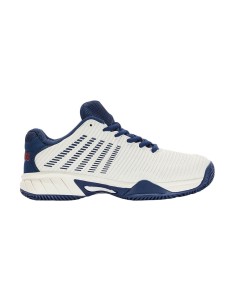 Kswiss Hypercourt Express 2 Hb Blanc Bleu Marine Junior 86614146 |K SWISS |Chaussures de padel K-Swiss