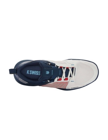 Kswiss Ultrashot Team Branco Azul Marinho 7395146 |K SWISS |Sapatilhas de padel K-Swiss