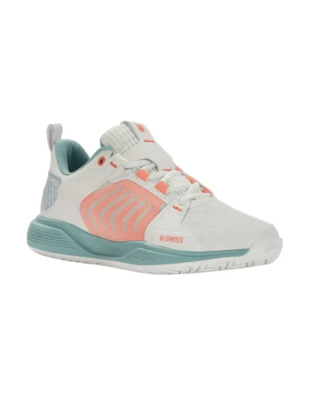 Kswiss Ultrashot Team White Coral Women 97395143 |K SWISS |K-Swiss padel shoes Kswiss Ultrashot Team White Coral Women 97395143 |K SWISS |K-Swiss padel shoes